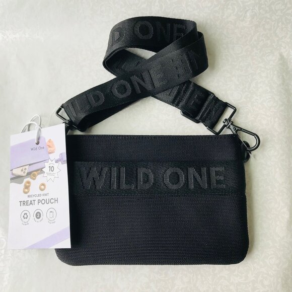 Wild One Other - WILD ONE DOG TREAT POUCH & Poop Bag Dispenser Wear 2 Ways CROSSBODY BLACK